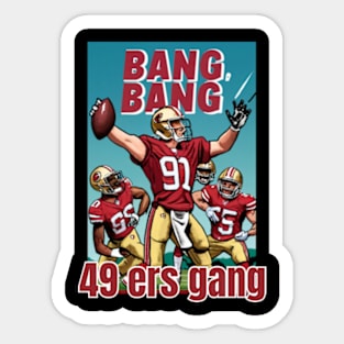 49 ers victor design,go niners Sticker